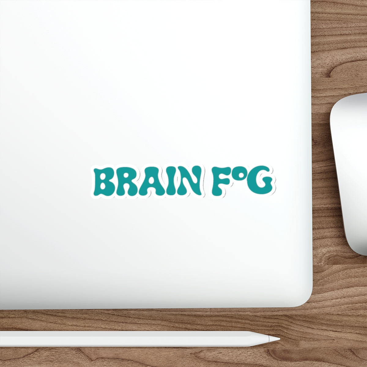 Brain Fog, branded Die-Cut Stickers for Journals, Gifts, Laptops, Water Bottles, etc.