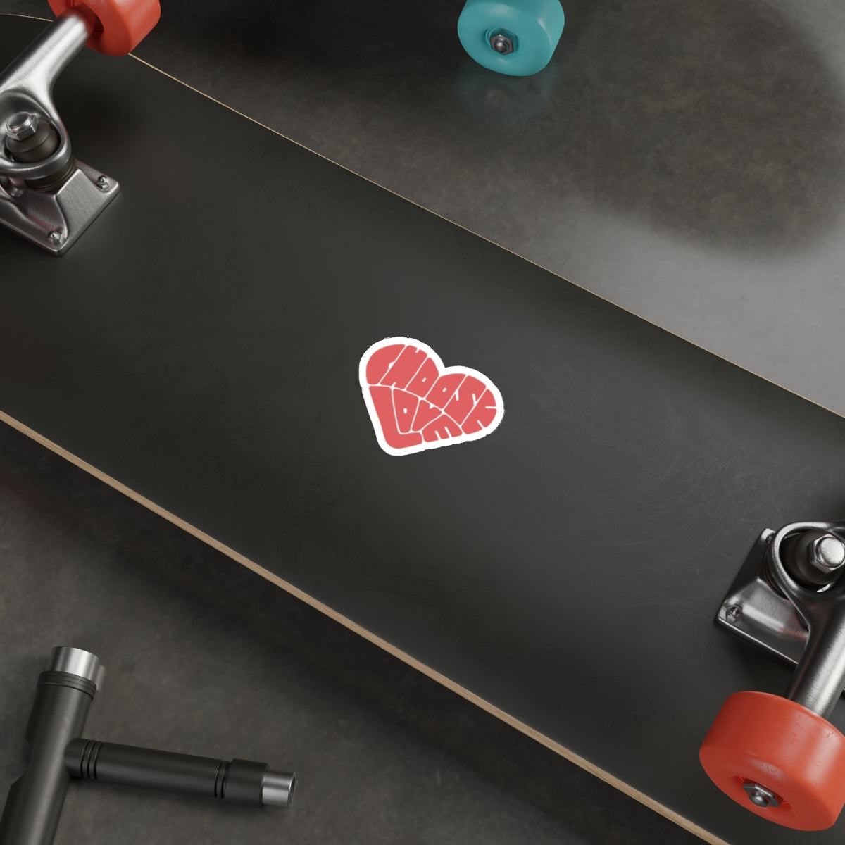 Choose Love, a Groovy Die-Cut Sticker for Laptops, Water Bottles, Journals, Gifts, Aesthetics, etc.